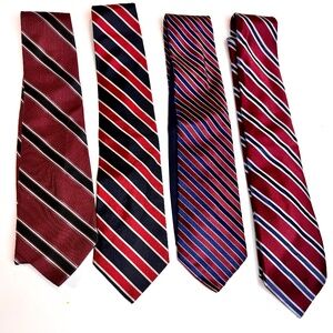 Red White & Blue! Collection of Men's Silk Ties Daniel Craig, Hilfiger, US Polo,